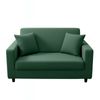 Anyseat 2 Seater Sofa Cover Plain Green Style And Protection For Living Room Sofa Chair Elastic Stretchable Slipcover