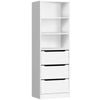 ALFORDSON Chest of 3 Drawers Office Storage Cabinet White