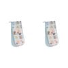 2x Ladelle Capri Double Cotton Oven Cooking Mitt Pot Holder Heat Resistant Glove