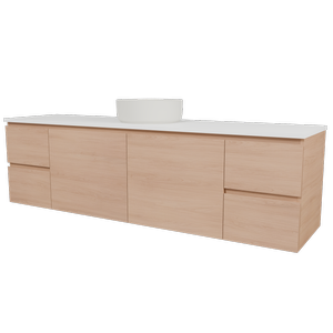 New England Joinery 1800mm Grandeur SilkSurface Top Wall Hung Vanity