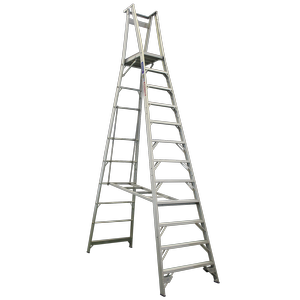 INDALEX 3.6m Industrial Aluminium 150KG Pro Series Platform Ladder