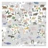 Animal Maps Grey Wallpaper  53cm x 10.05m