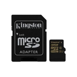 Kingston 32gb Sdca10 Uhs-i Microsdhc Class 10 Memory Card With Sd Adapter