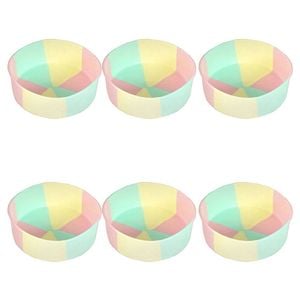 6PK Topchef Mini Pastel Silicone Heat Resistant Cake Baking Pan Cotton Candy