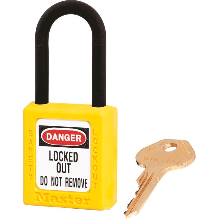 Master Lock Yellow KD Non-Conductive Lockout Padlock