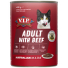 VIP 12-Pack 400g Beef Flavour Adult Wet Cat Food
