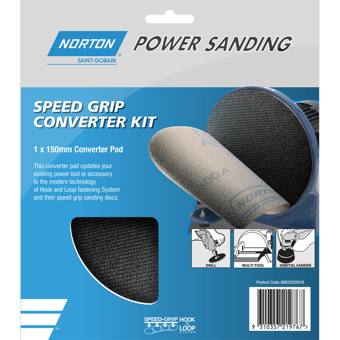 Norton 150mm Hook And Loop Disc Conversion