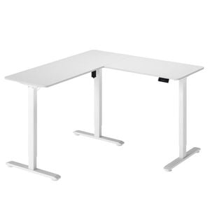 Levede L Shaped Corner Electric Standing Desk White