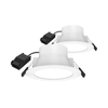Click Dimmable Flush Face LED Downlight 8W 2 Pack 