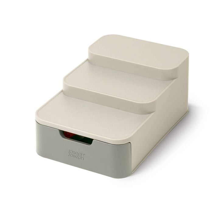 Joseph Joseph Duo Compact Tiered Cupboard Organiser with Drawer
