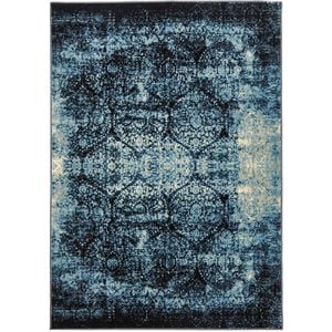 The Rug Connection Tropical 6105 Navy 230x160cm - Medium Transitional Pet Friendly Indoor Floor Rug