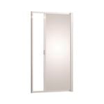 Newline 1800 x 925mm White Alloy Rollaway Shower Screen