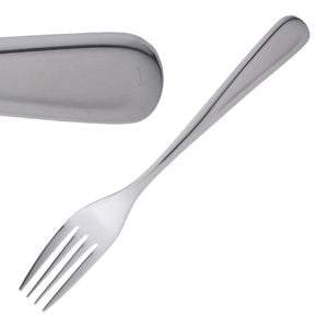 Olympia Roma Table Fork 18/10 Stainless Steel 12 Pack 205mm Commercial Kitchen Cutlery