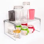 Practa Solutions  Large Chrome Expandable Shelf Stacker