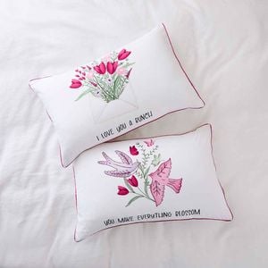 Adorn Living Novelty Pillowcase Perfect Pair - Love Bunches