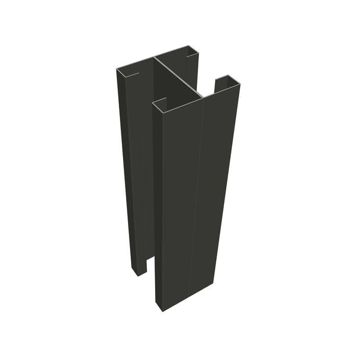 Sector Panel Fencing 2450mm Ebony Post