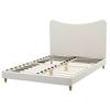 Artiss Queen Bed Frame with Boucle Headboard, Beige, 300kg Capacity