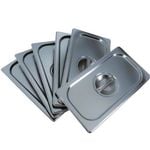 LCE Gastronorm GN Pan Third Size 1/3 GN Pan lids (Pack of 6)