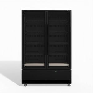 Skope Bme1200n-a 2 Glass Door Display Or Storage Fridge 1079l - Black - Bme1200n-a
