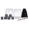 10pc Bartender Gin Glasses/Stones/Storage Bag/Tongs Set