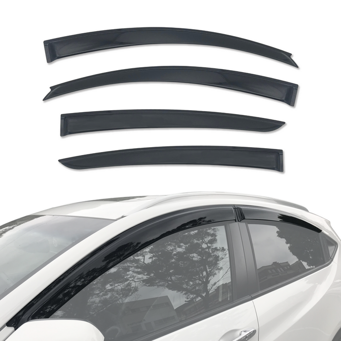 AUSGO Luxury Weather Shields for Honda HRV HR-V 2015-2022 Weathershields Window Visors Wind Deflectors