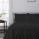 LINENOVA 2000TC Bamboo Blend Sheet Set-Black Queen