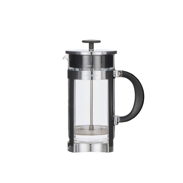 Leaf & Bean Melbourne 8 Cup Plunger 1l Clear/stainless Steel/black 16x10.5x23cm/1l