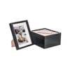 Nicola Spring 8" x 10" Black 3D Box Photo Frames - 5" x 7" Mount - Pack of 5