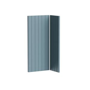 Kaboodle 800 x 900mm Danish Blue V-Groove Corner Base Cabinet Doors