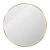 Astin Sinclair 800 x 800 x 28mm Brushed Brass Round Framed Mirror