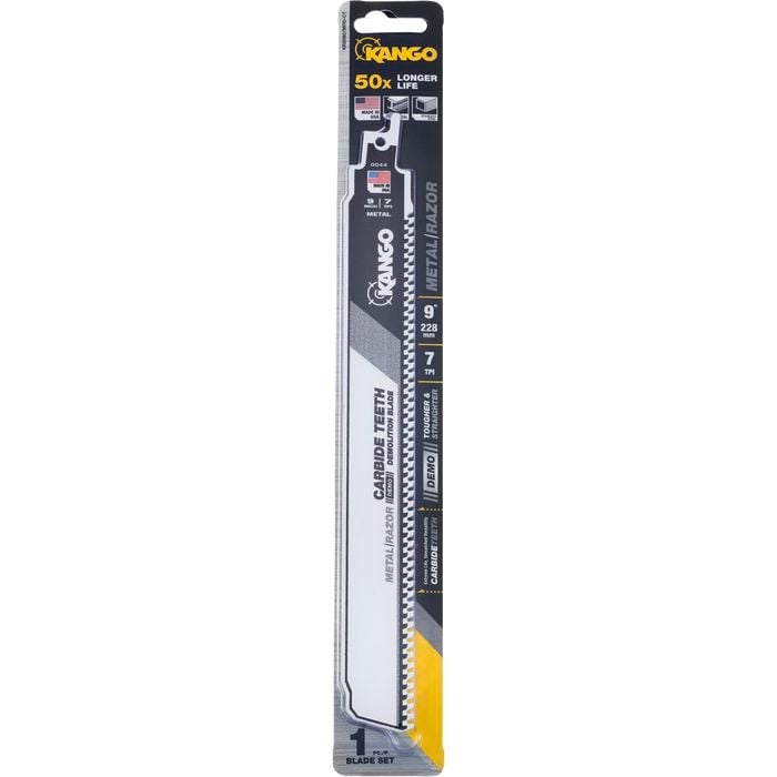 Kango 9" 7 TPI Carbide Teeth Metal Reciprocating Blade