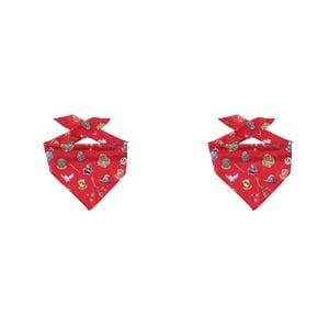 2PK Harry Potter Dog Bandana Neck Accessory Small 28cm - Red