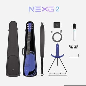 Enya NEXG V2 Carbon Fibre Smart Audio Acoustic Guitar - Deluxe Version - Purple