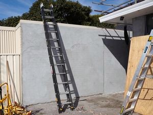Ladders on a construction site