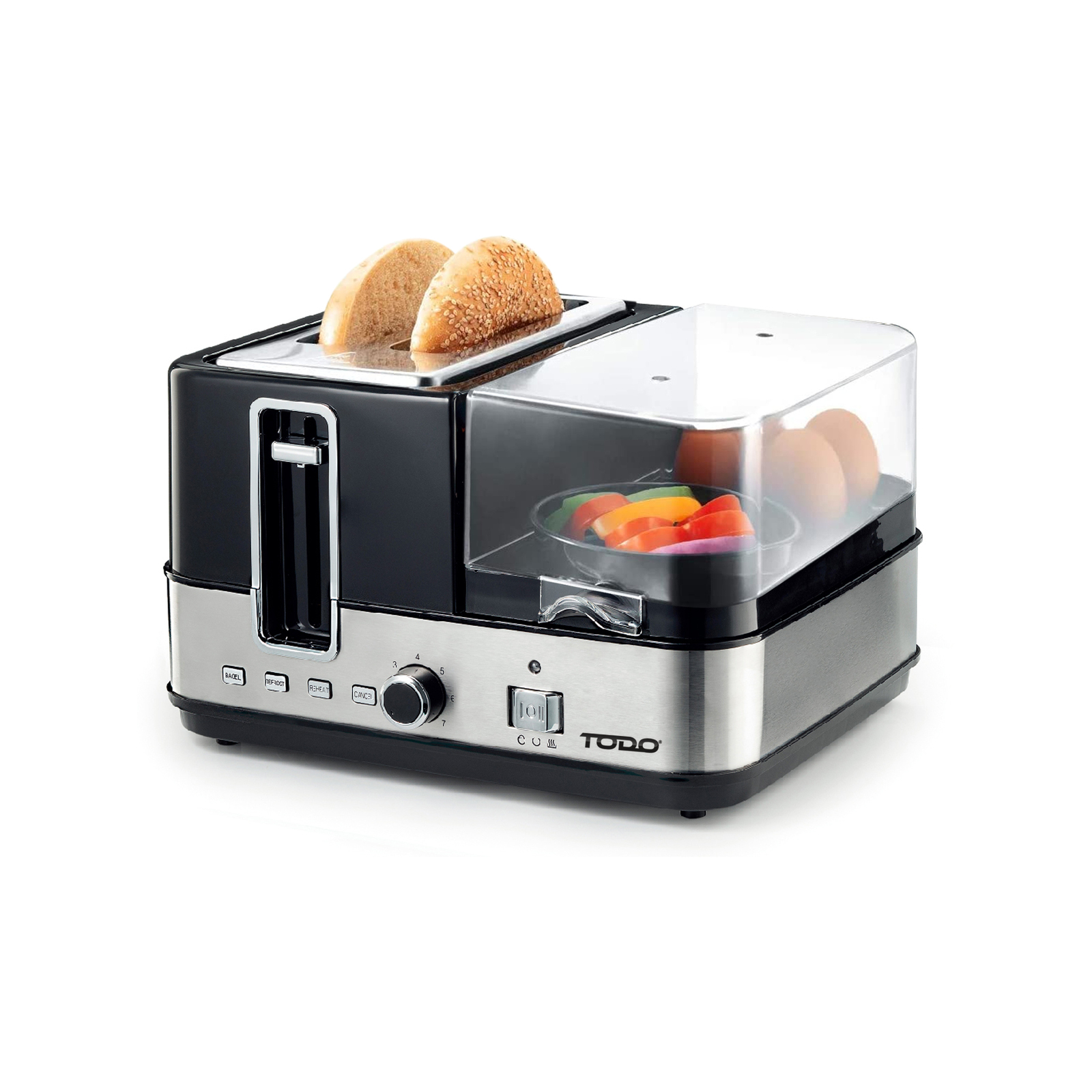 TODO 1400W Breakfast Master Toaster Egg Cooker Grill Plate Bunnings Australia