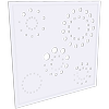 ProtectorAl 300 - 940 x 300 - 940mm Surfmist Fireworks Framed Composite Decorative Panel