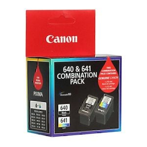Canon Pg640 Cl641 Genuine Twin Pack Ink Cartridges - Black & Colour Combo