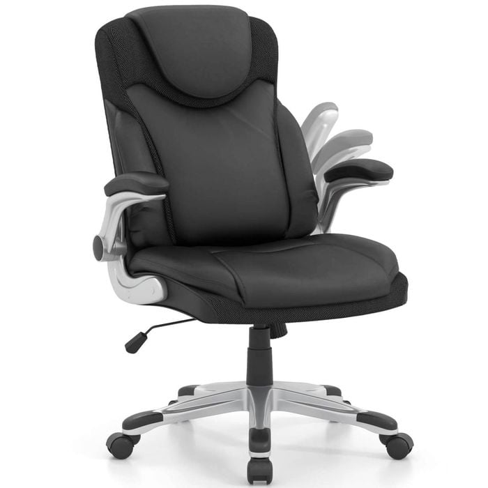 Costway Ergonomic Office Chair Adjustable Desk Armchair Black