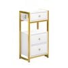 Beauty Salon Storage Trolley Hair Salon Stations Cabinet with Hairdryer Holder 34 x 30 x 75cm