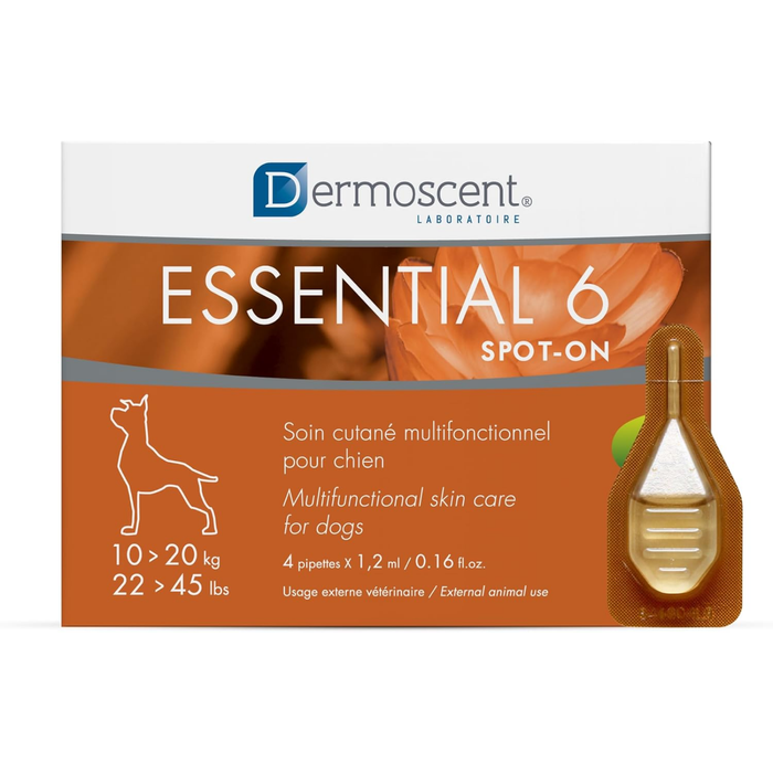 Dermoscent Essential 6 Spot-On Skin Supplement For Dogs (10-20kg)