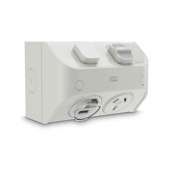 HPM Aqua Life Single Powerpoint With USB Charger
