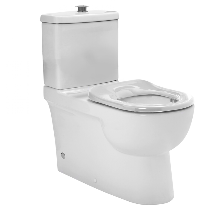 Johnson Suisse White P/S Trap Back To Wall Rimless Special Needs Toilet Suite