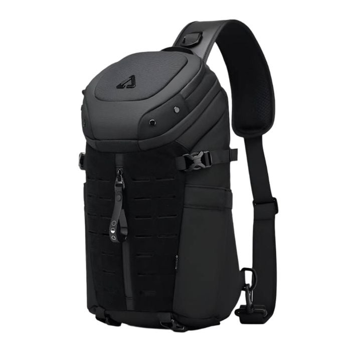 NNEOBA Waterproof Oxford Sling Crossbody Chest And Shoulder Bag Black