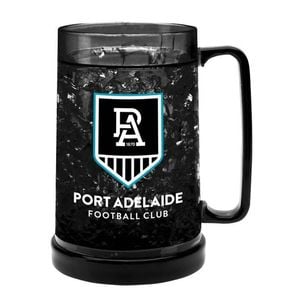 Afl Colour Freeze Mug - Port Adelaide Power - 500ml - Gel Freeze Drink Cup