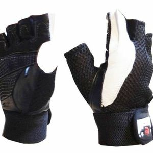 Morgan Leather/mesh Weight Gloves[large]