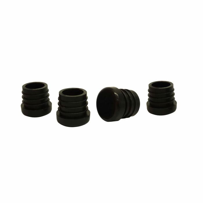 Surface Gard 19mm Black Round Internal Plastic Chair Tips - 4 Pack