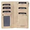 Pierre Cardin Perforated Leather Ladies Handy Travel Wallet Latte