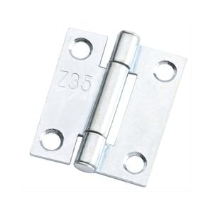 Zenith 35mm Zinc Plated Fixed Pin Butt Hinge