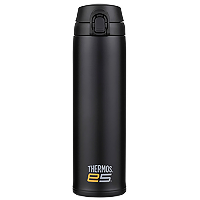 Thermos 600ml Matte Black Vacuum Bottle