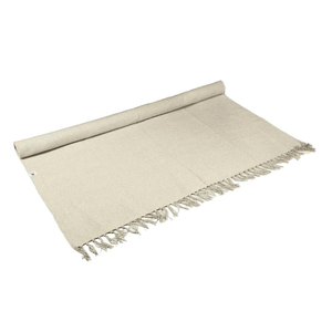 Zenvibes XXL Extra Large Organic Cotton Handcrafted Rug – Raw Oatmeal